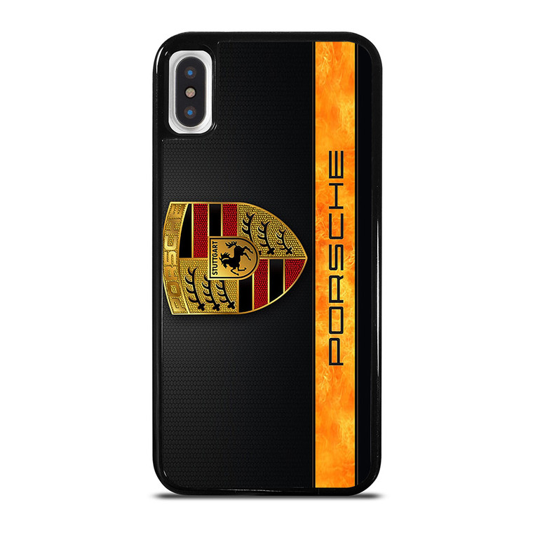 PORSCHE CARBON LIST LOGO iPhone X / XS Case Cover