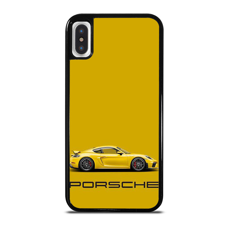 PORSCHE YELLOW SUPER CAR iPhone X / XS Case Cover