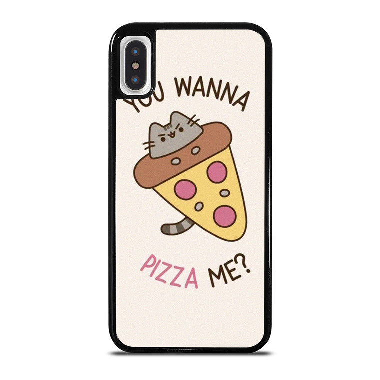 PUSHEEN THE CAT PIZZA iPhone X / XS Case Cover