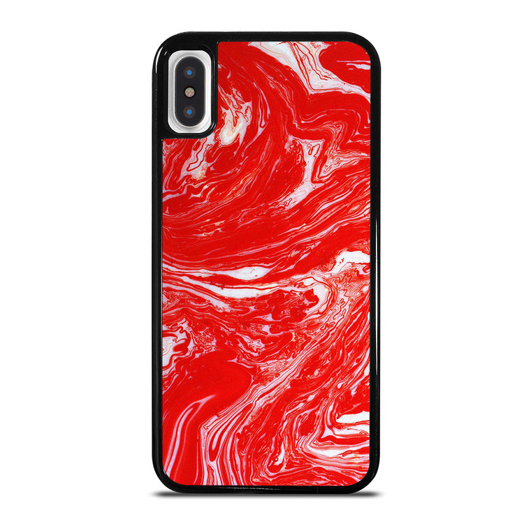 RED LIQUID TEXTURE iPhone X / XS Case Cover