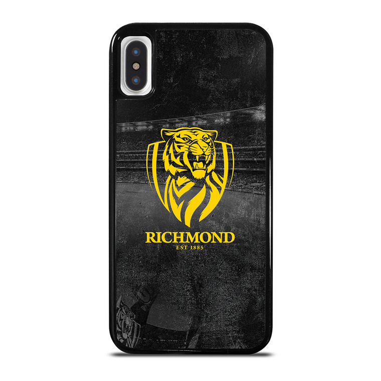 RICHMOND TIGERS SYMBOL BLACK iPhone X / XS Case Cover