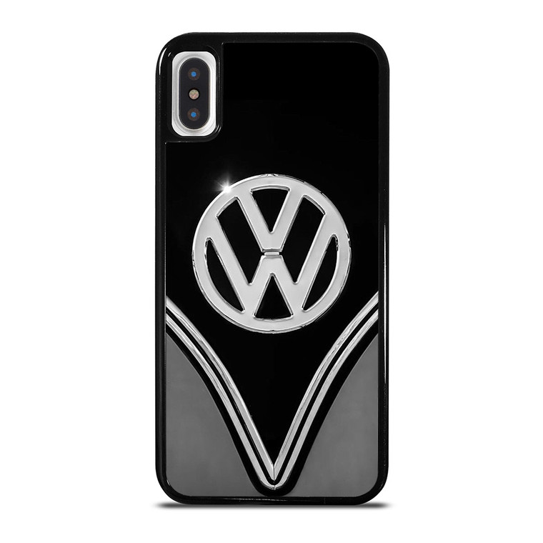 VW VOLKSWAGEN BLACK CHROME EMBLEM iPhone X / XS Case Cover