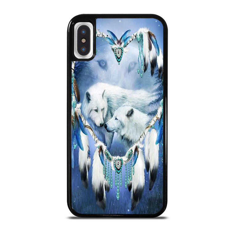 WHITE WOLF DREAMCATCHER iPhone X / XS Case Cover