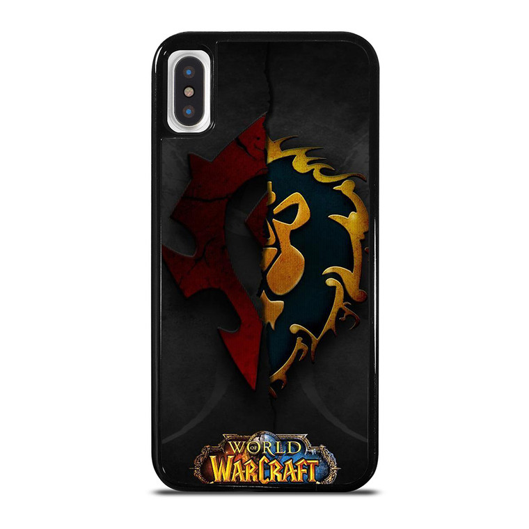 WORLD OF WARCRAFT HORDE ALLIANCE LOGO iPhone X / XS Case Cover