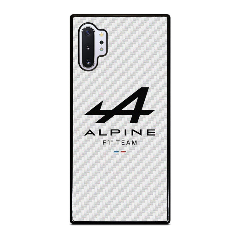 ALPINE F1 TEAM FORMULA ONE WHITE CARBON Samsung Galaxy Note 10 Plus Case Cover