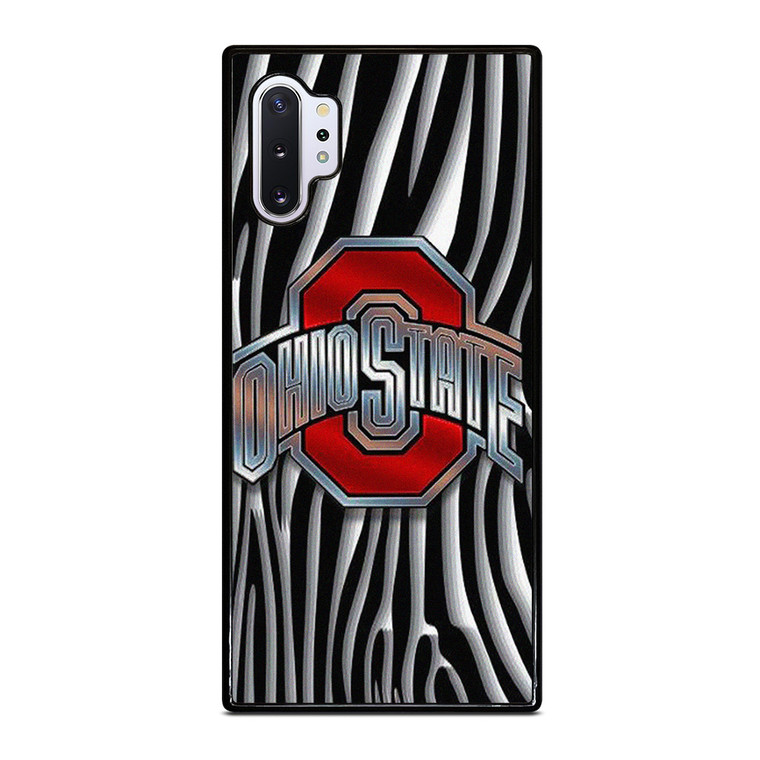 OHIO STATE FOOTBALL METAL ABSTRACT LOGO Samsung Galaxy Note 10 Plus Case Cover