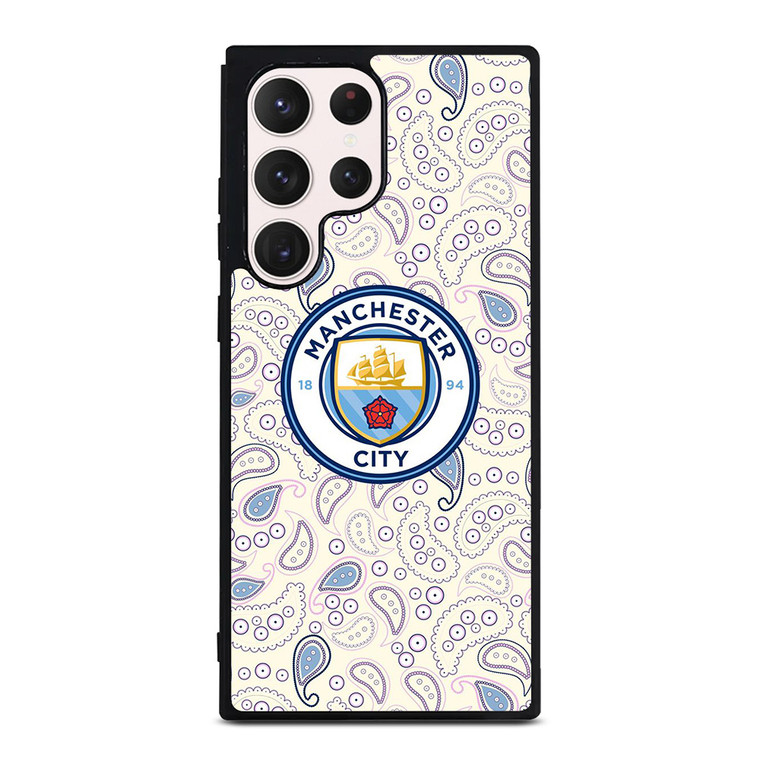 MANCHESTER CITY PUMA PATTERN  Samsung Galaxy S23 Ultra Case Cover