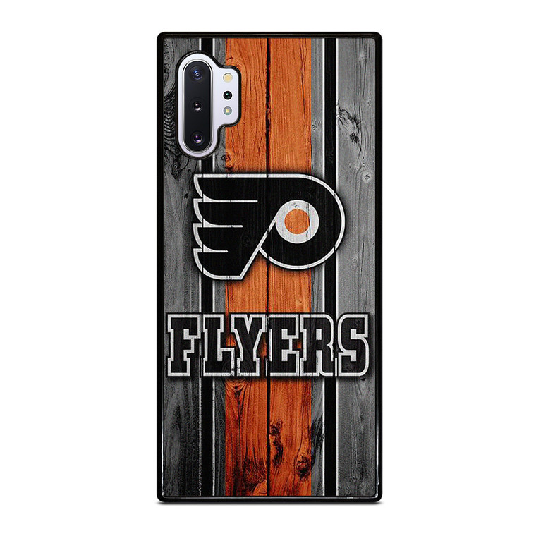 PHILADELPHIA FLYERS HOCKEY WOOD LOGO Samsung Galaxy Note 10 Plus Case Cover