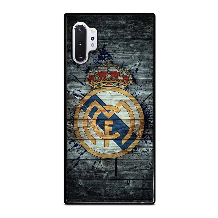 REAL MADRID FOOTBALL WOOD LOGO Samsung Galaxy Note 10 Plus Case Cover