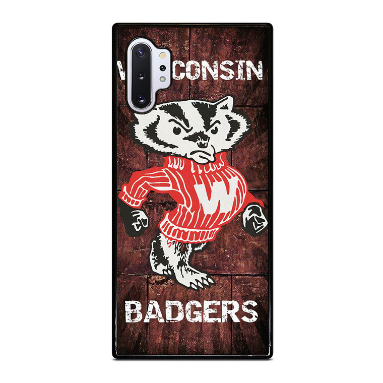 WISCONSIN BADGERS RUSTY SYMBOL Samsung Galaxy Note 10 Plus Case Cover