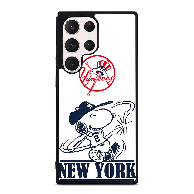 NEW YORK YANKEES SNOOPY BADGE  Samsung Galaxy S23 Ultra Case Cover NEW YORK YANKEES SNOOPY BADGE  Samsung Galaxy S23 Ultra Case Cover