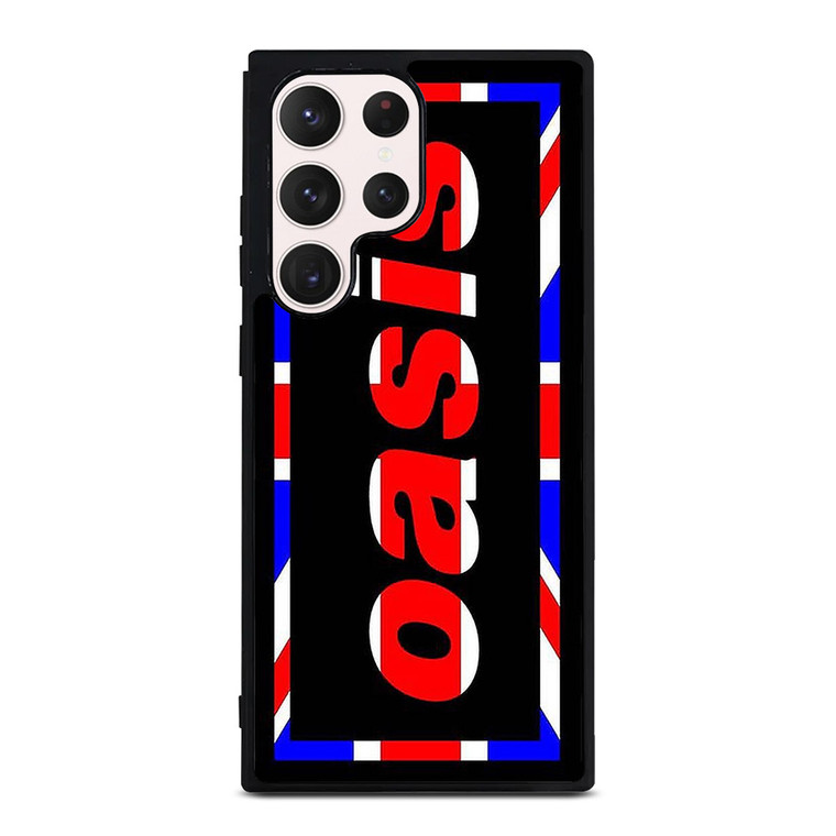 OASIS UNION JACK LOGO  Samsung Galaxy S23 Ultra Case Cover