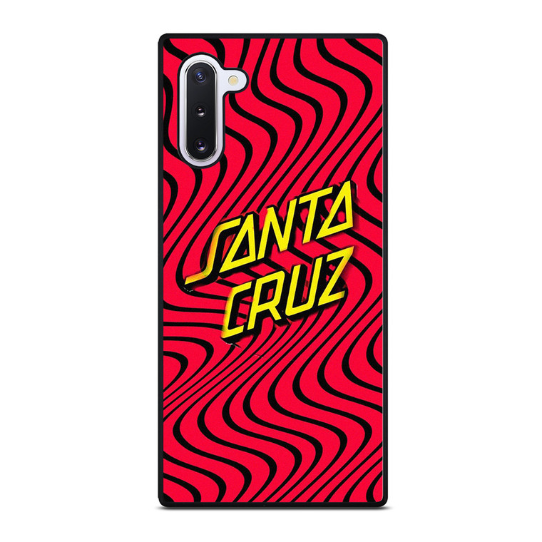SANTA CRUZ SKATEBOARD WAVY RED Samsung Galaxy Note 10 Case Cover