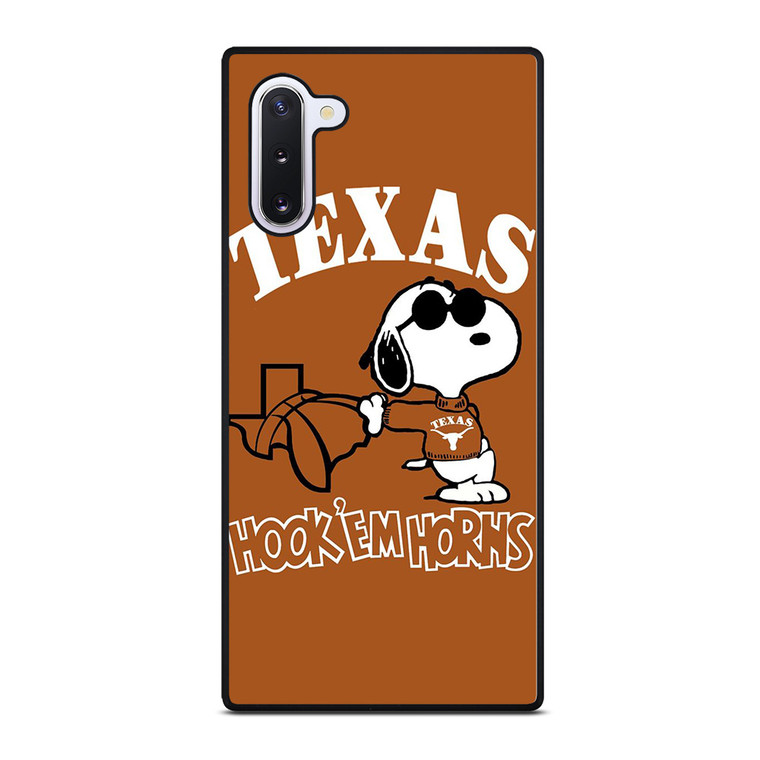 TEXAS LONGHORNS SNOOPY CARTOON Samsung Galaxy Note 10 Case Cover