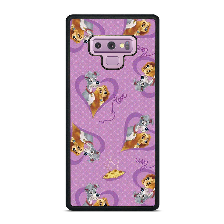 DISNEY LADY AND THE TRAMP PATTERN CARTOON Samsung Galaxy Note 9 Case Cover