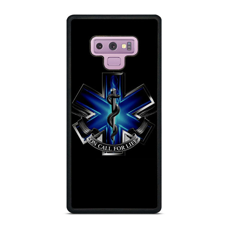 EMT EMS REGISTERED PARAMEDIC METAL SYMBOL Samsung Galaxy Note 9 Case Cover