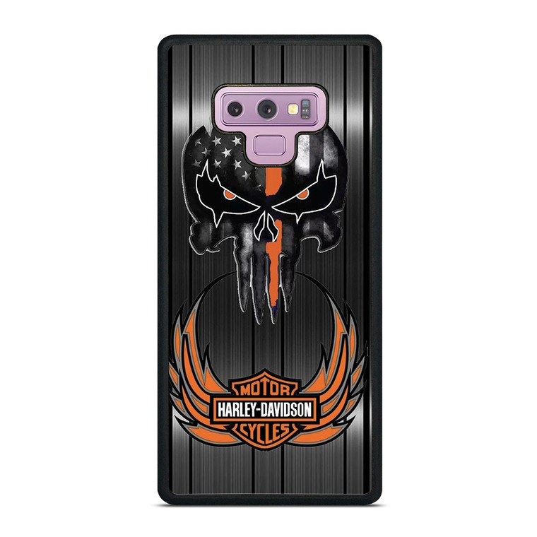 HARLEY DAVIDSON THE PUNISHER METAL Samsung Galaxy Note 9 Case Cover