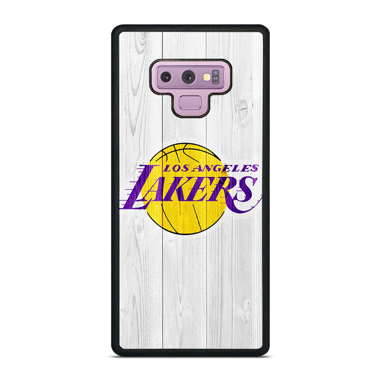 LOS ANGELES LAKERS WHITE WOOD Samsung Galaxy Note 9 Case Cover