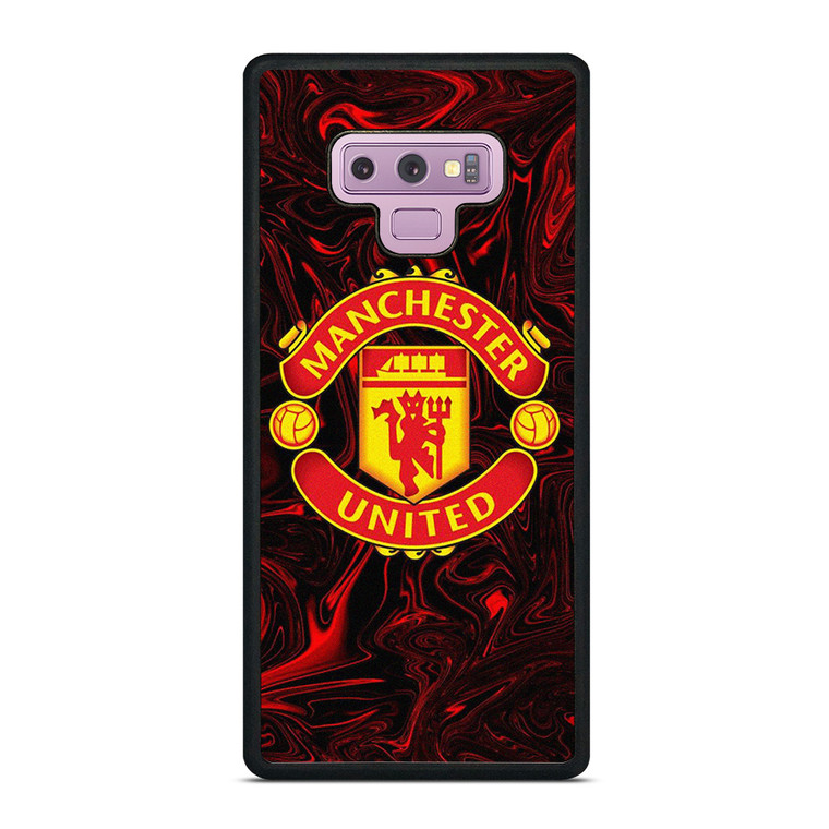 MANCHESTER UNITED RED MARBLE LOGO Samsung Galaxy Note 9 Case Cover