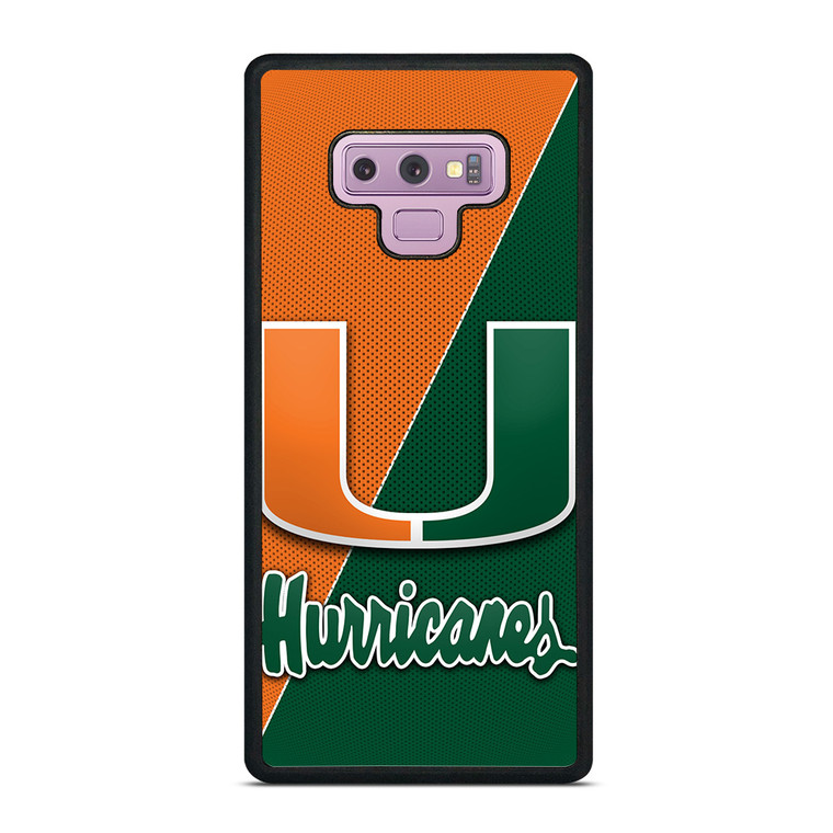 MIAMI HURRICANES LOGO CARBON Samsung Galaxy Note 9 Case Cover