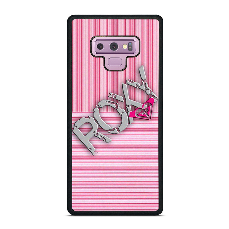 ROXY PINK STRIPE EMBLEM Samsung Galaxy Note 9 Case Cover