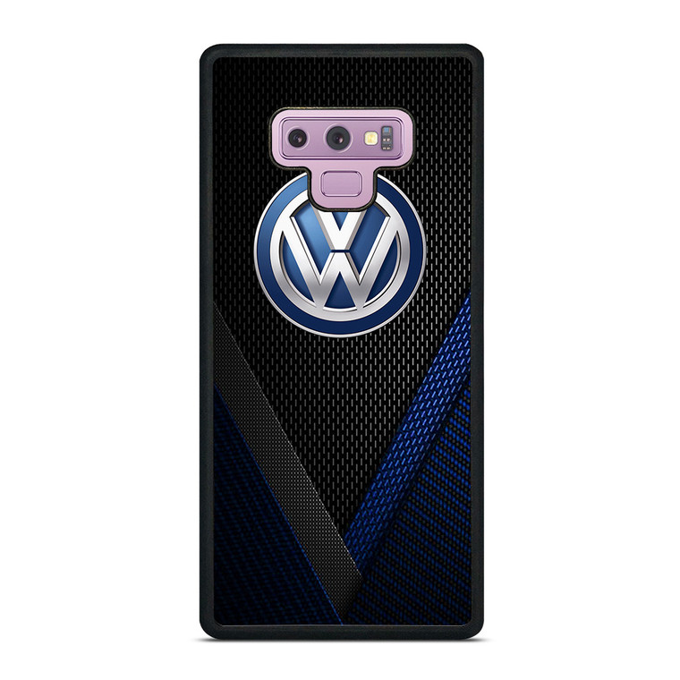 VW VOLKSWAGEN BLUE CARBON EMBLEM Samsung Galaxy Note 9 Case Cover