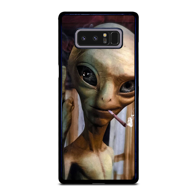 ALIEN MIDDLE FINGER SMOKING Samsung Galaxy Note 8 Case Cover