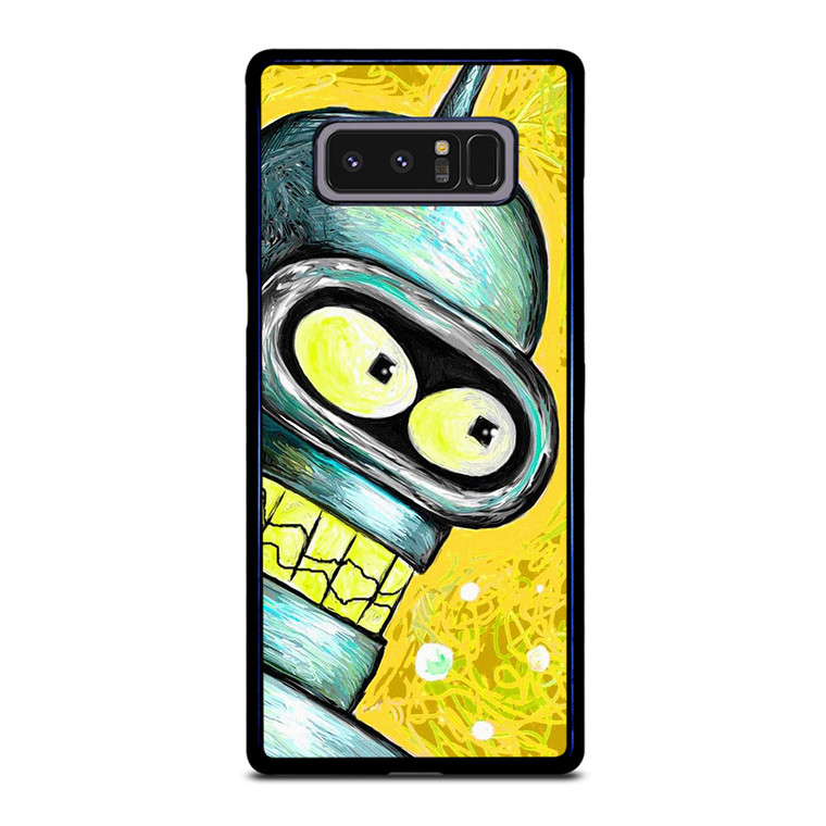 FUTURAMA BENDER CARTOON PAINTED Samsung Galaxy Note 8 Case Cover