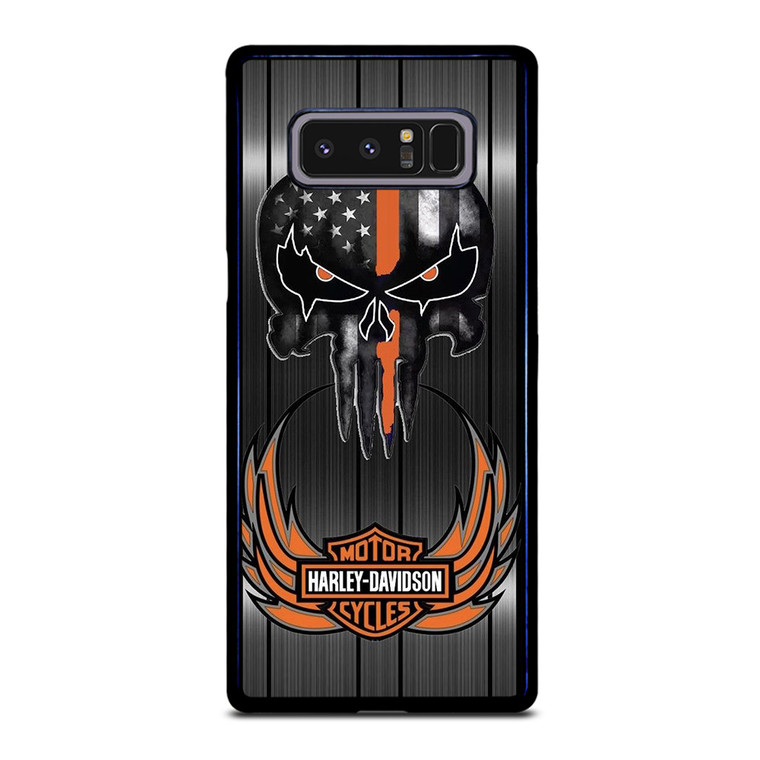 HARLEY DAVIDSON THE PUNISHER METAL Samsung Galaxy Note 8 Case Cover