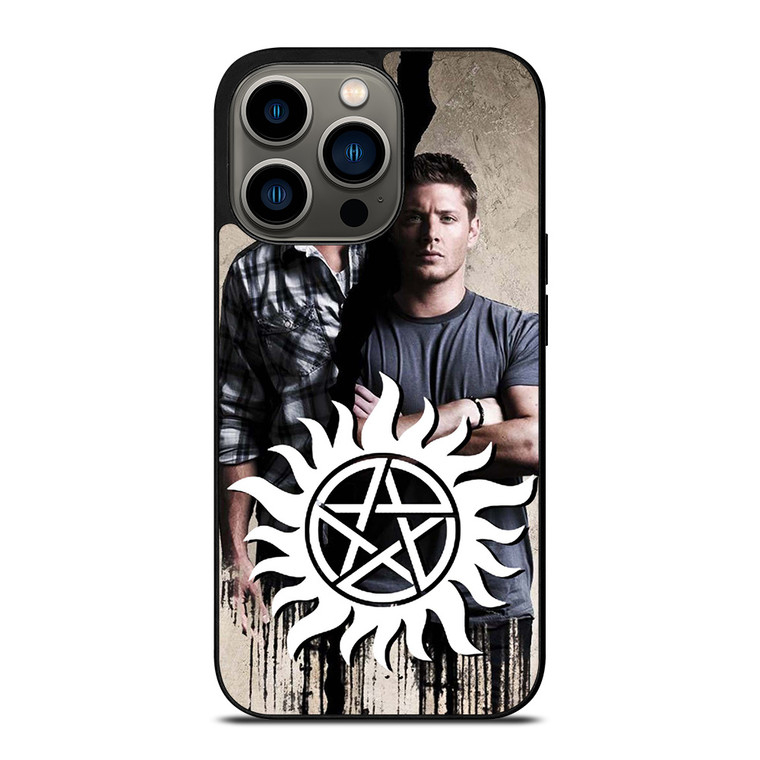 SAM AND DEAN WINCHESTER SUPERNATURAL LOGO iPhone 13 Pro Case Cover