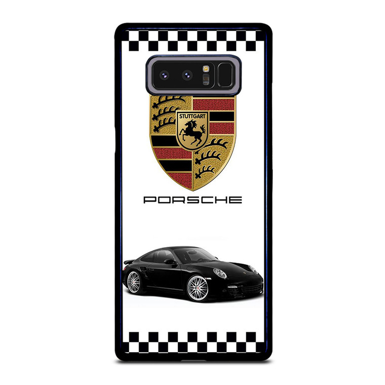PORSCHE 911 CHECKERED EMBLEM Samsung Galaxy Note 8 Case Cover