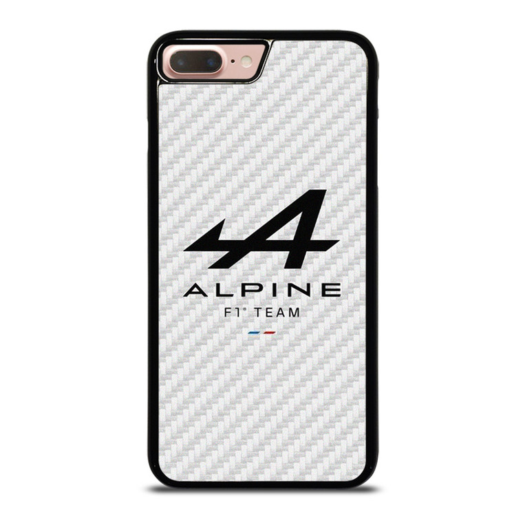 ALPINE F1 TEAM FORMULA ONE WHITE CARBON iPhone 7 / 8 Plus Case Cover