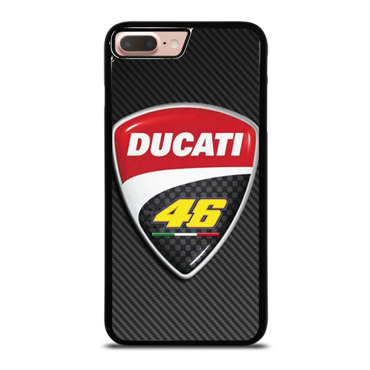 DUCATI VR46 VALENTINO ROSSI CARBON EMBLEM iPhone 7 / 8 Plus Case Cover