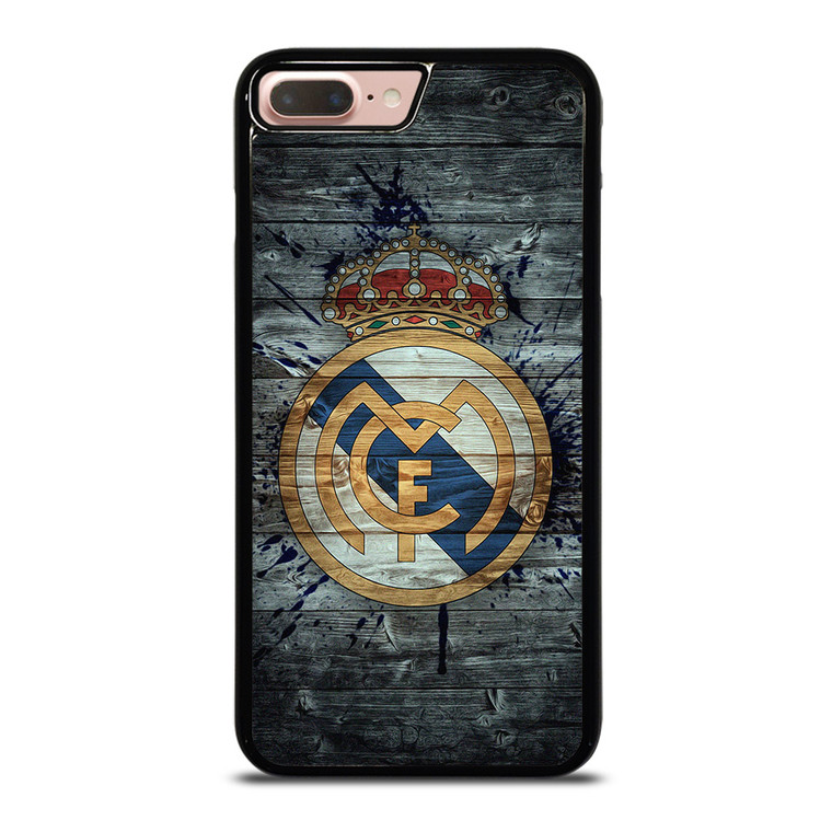 REAL MADRID FOOTBALL WOOD LOGO iPhone 7 / 8 Plus Case Cover REAL MADRID FOOTBALL WOOD LOGO iPhone 7 / 8 Plus Case Cover