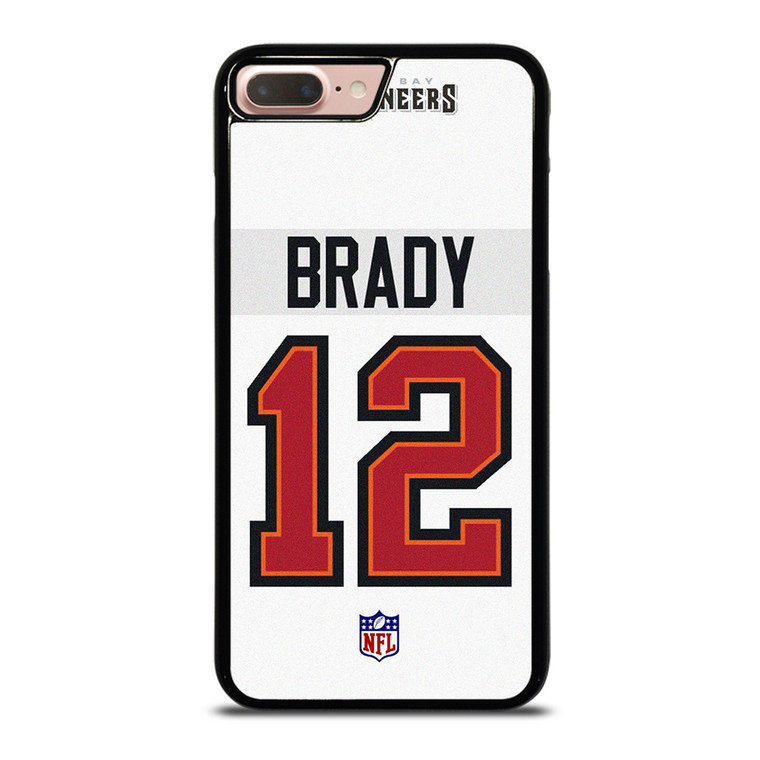 TOM BRADY TAMPA BAY BUCCANEERS WHITE KIT iPhone 7 / 8 Plus Case Cover TOM BRADY TAMPA BAY BUCCANEERS WHITE KIT iPhone 7 / 8 Plus Case Cover