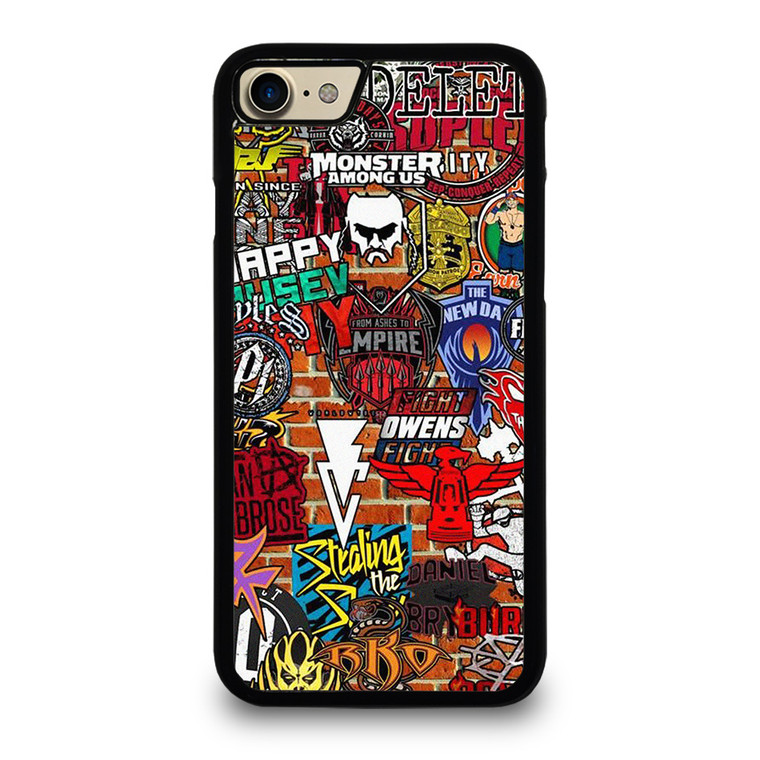 WWE WRESTLING SHIELD SYMBOL COLLAGE iPhone 7 / 8 Case Cover