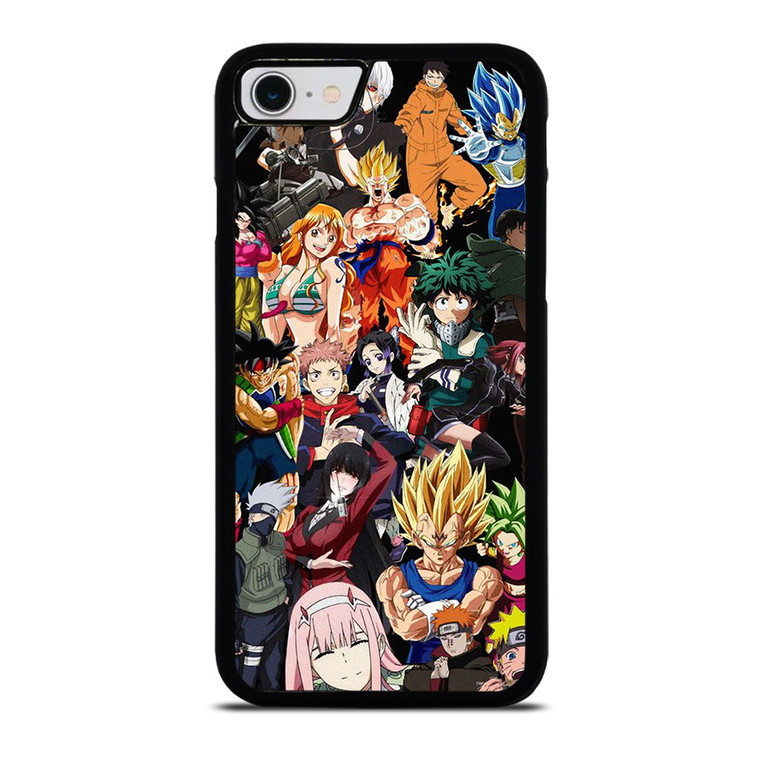 ANIME CARTOON CROSSOVER COLLAGE iPhone SE 2022 Case Cover