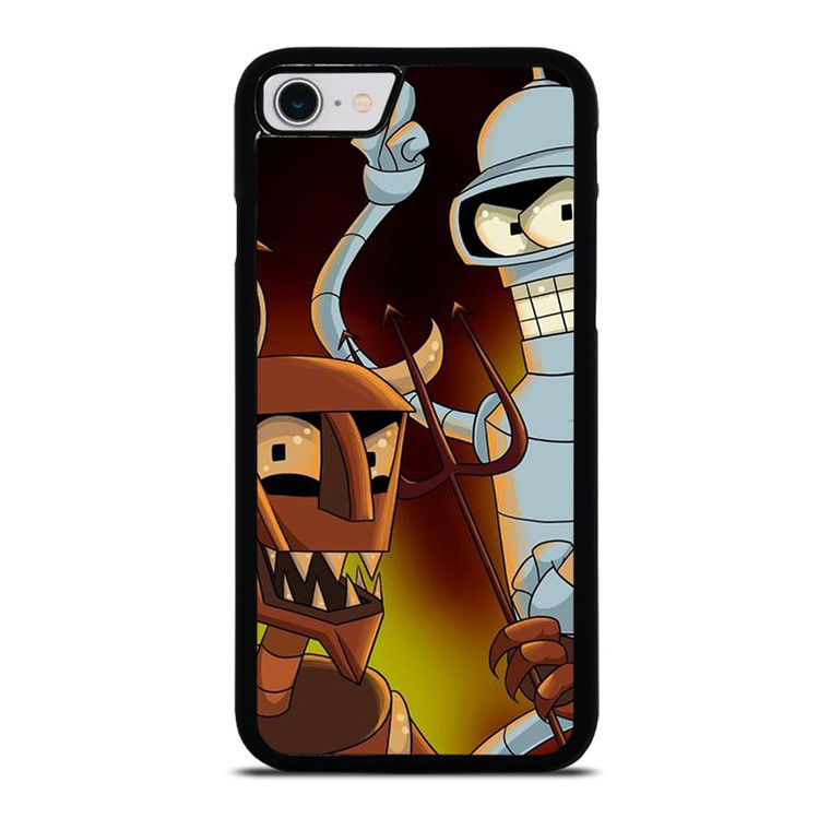 BENDER ROBOT DEVIL FUTURAMA CARTOON iPhone SE 2022 Case Cover