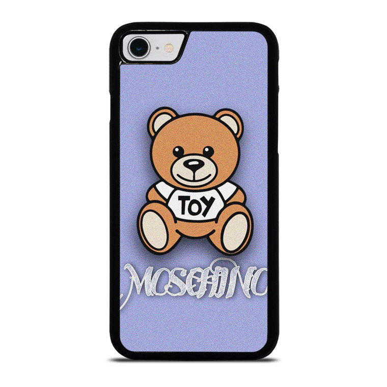 MOSCHINO TOY LOGO PURPLE iPhone SE 2022 Case Cover