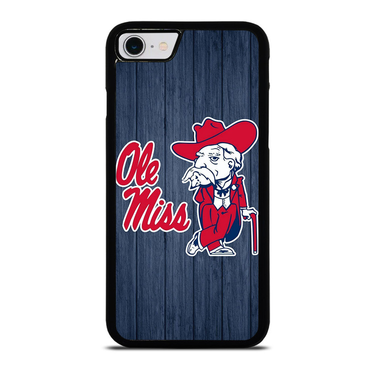 OLE MISS REBELS WOOD ICON iPhone SE 2022 Case Cover