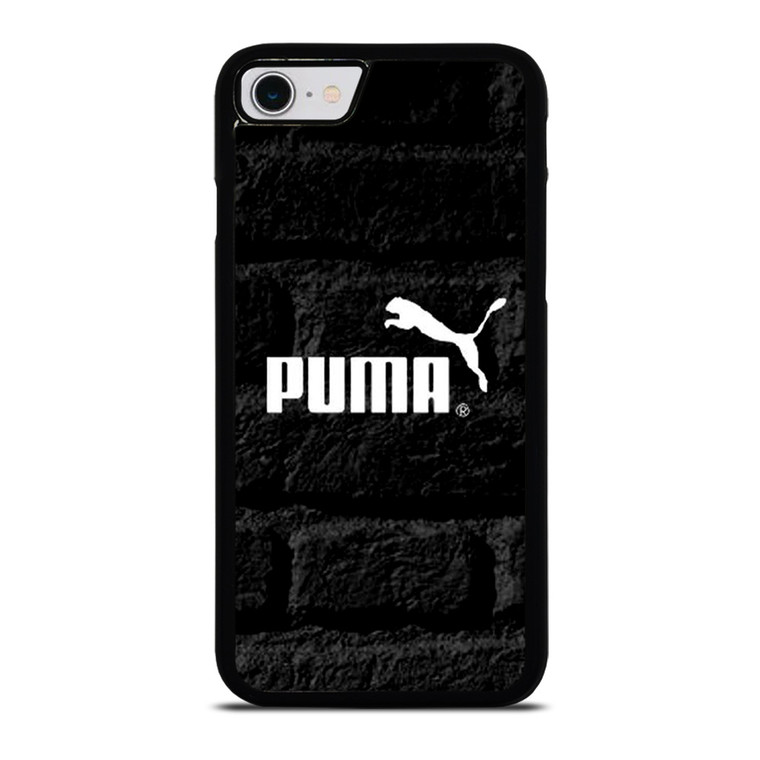 PUMA BLACK WALL TEXTURE iPhone SE 2022 Case Cover