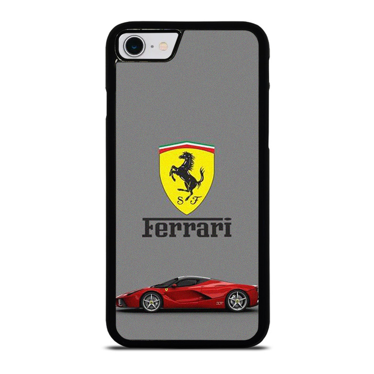 SCUDERIA FERRARI LOGO SUPER CAR RED iPhone SE 2022 Case Cover