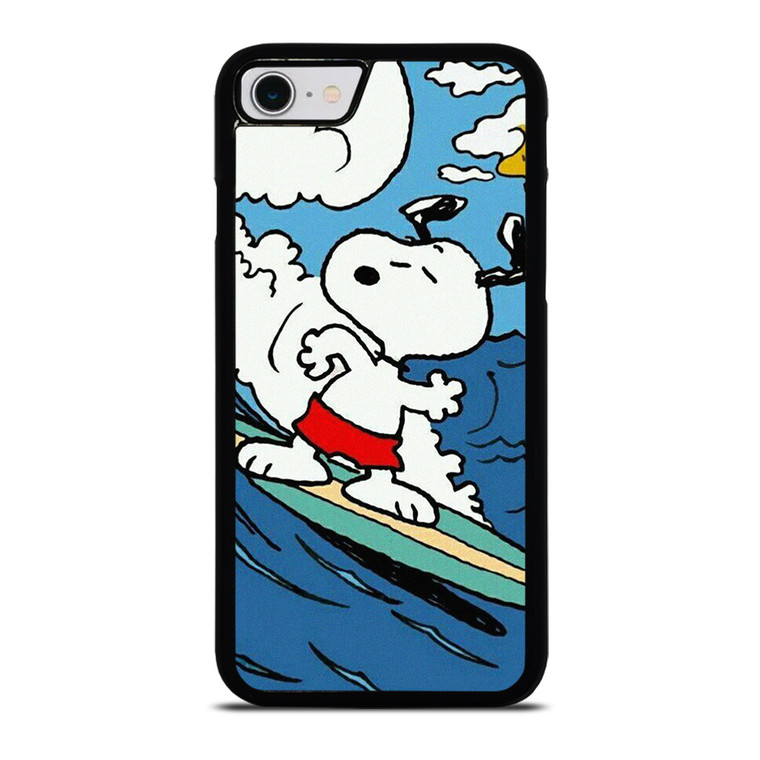 SNOOPY THE PEANUTS SURFING CARTOON iPhone SE 2022 Case Cover