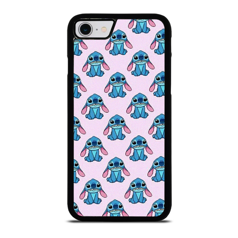 STITCH CARTOON PINK PATTERN iPhone SE 2022 Case Cover