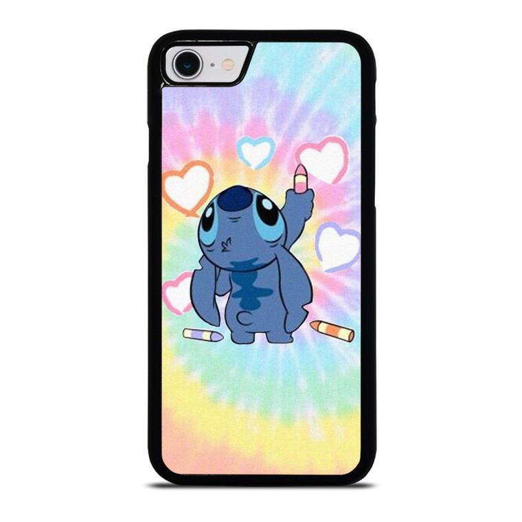 STITCH CARTOON TIE DYE PATTERN iPhone SE 2022 Case Cover