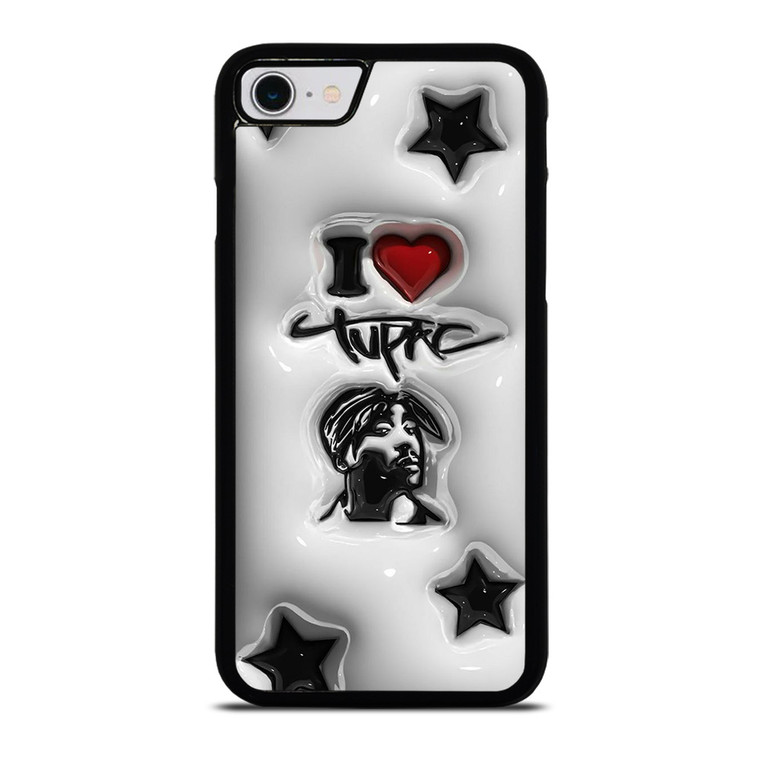 TUPAC SHAKUR RAPPER PLASTIC ART iPhone SE 2022 Case Cover