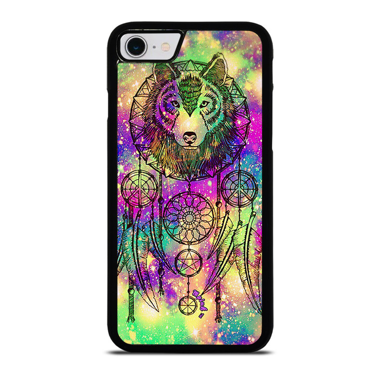 WHITE WOLF DREAMCATCHER TIE DIE iPhone SE 2022 Case Cover