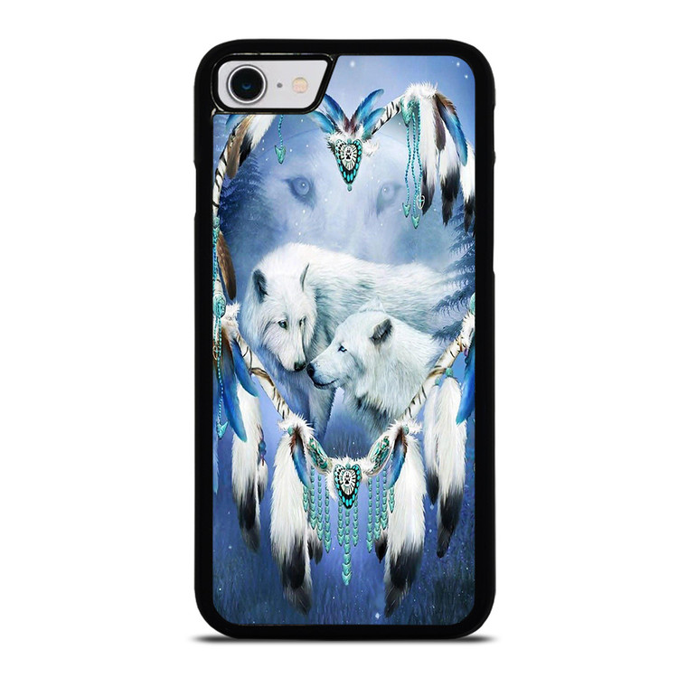 WHITE WOLF DREAMCATCHER iPhone SE 2022 Case Cover