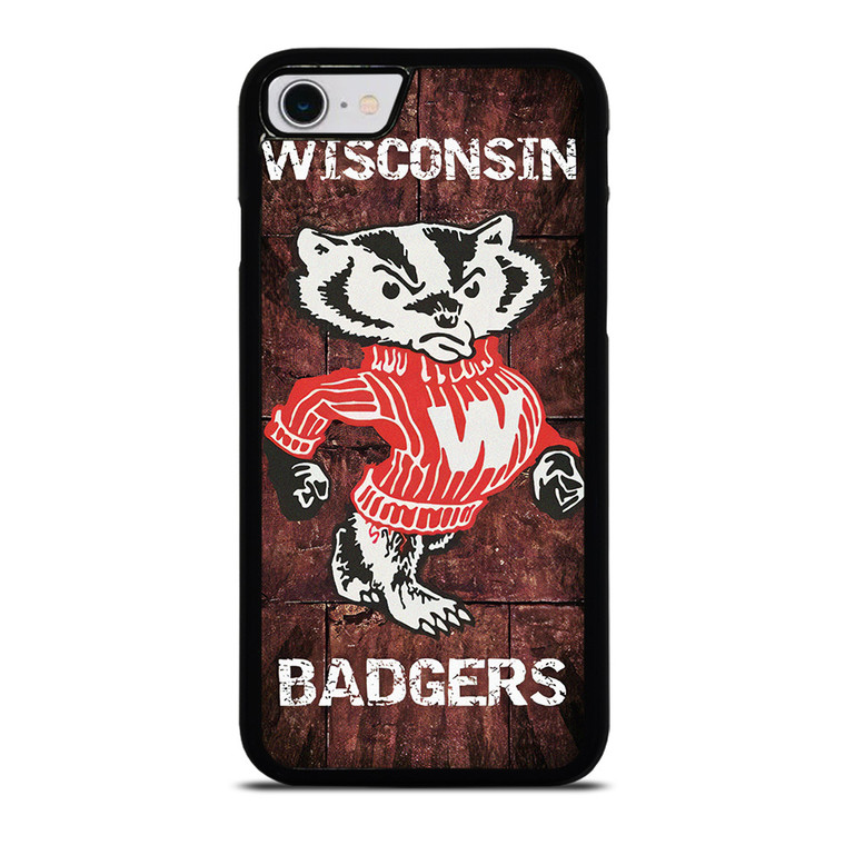 WISCONSIN BADGERS RUSTY SYMBOL iPhone SE 2022 Case Cover