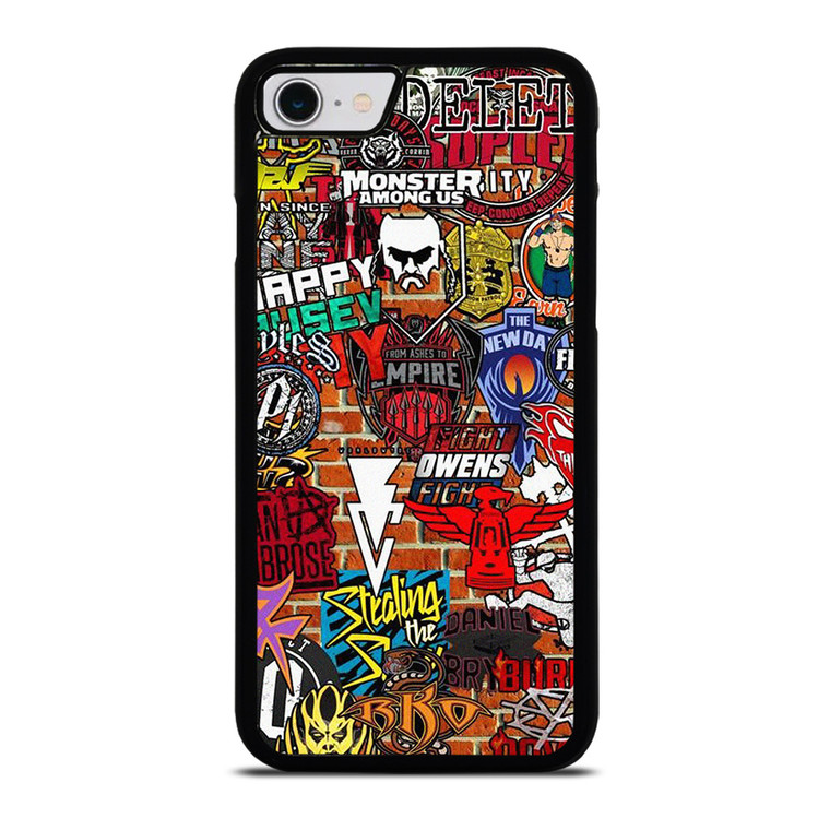 WWE WRESTLING SHIELD SYMBOL COLLAGE iPhone SE 2022 Case Cover